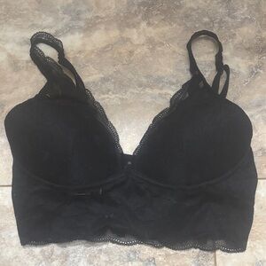 Victoria's Secret Pink Black Lace Bra